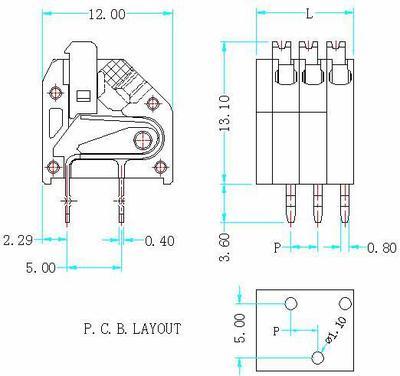 【CS200-01免螺絲壓扣式接線端子】價格,廠家,圖片,連接器,蘇州市長河電子-